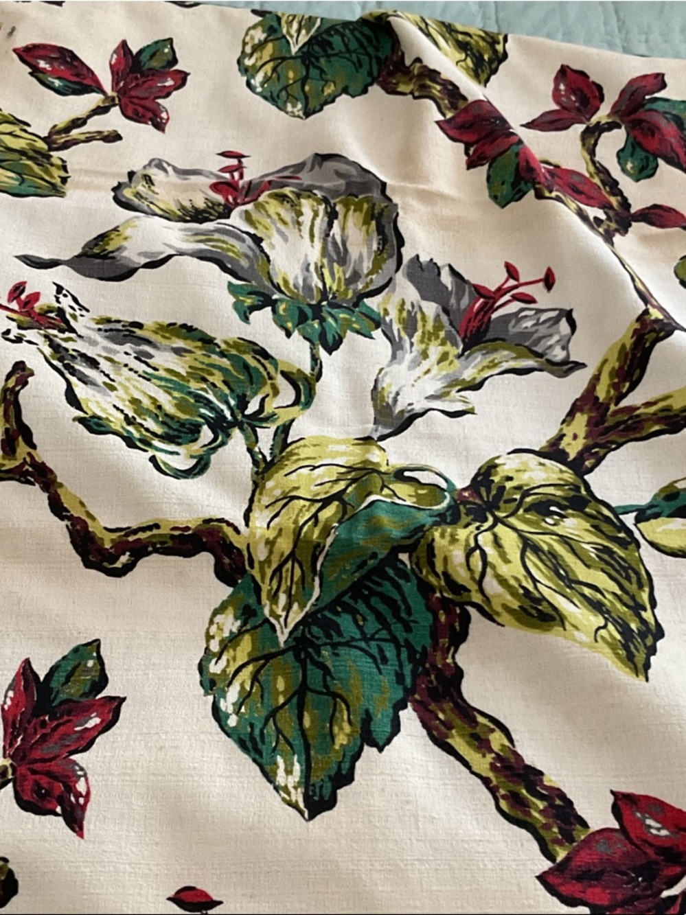 Tropical Barkcloth fabric